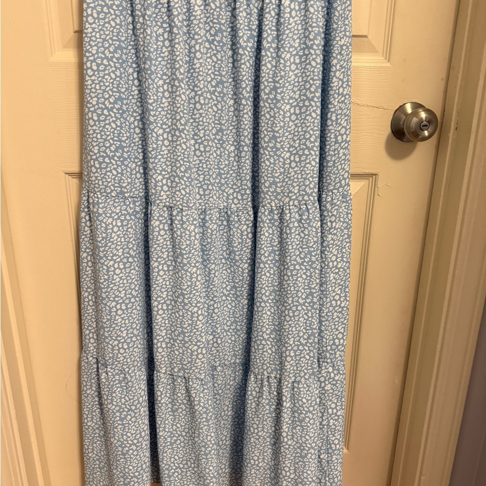 Elegant Blue Maxi Dress - Picture 6 of 6